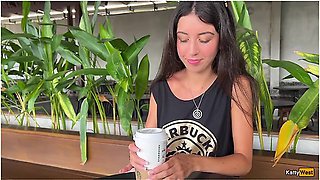 Crazy Cumwalk In Starbucks - Blowjob In Public Toilet, Drinking Coffee With Sperm With Katty West