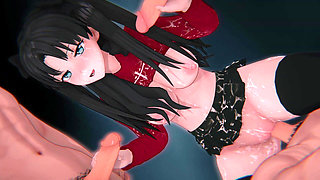 Honkai: Star Rail X Fate/stay Night - Rin Gems Shattered: Bound Mage & POV Threesome DP