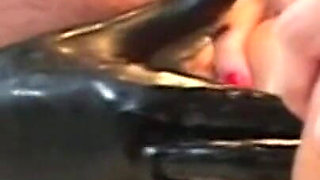 Cock and dildo in sexy ass