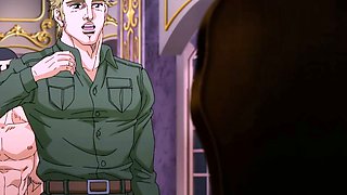 Bara dads rimmed and pounded in front of their army - Hentai