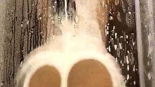 Amateur blondie solo anal masturbation