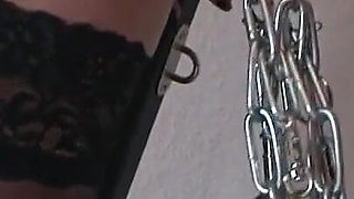 Playing with my slave's clit