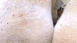 Classy Blonde enjoying sexy foot Fetish sex