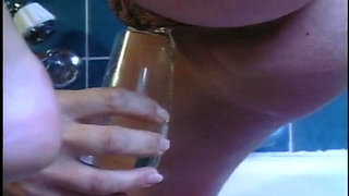 Hot blonde lesbians take a shower together