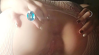 Hotblondygirl Masturbate Herself for the First Time with Anal Diamond Loud Moaning