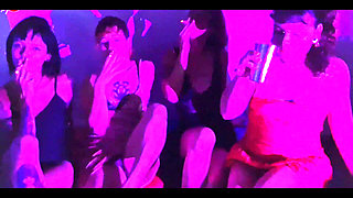 Candy Crush, Queen Kimi, Von Poison and Luna Olvr Smoking with Their Feet, Stripping and Kissing