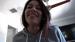 Latina Teen Girlfriend Gets Stretched by Big Dick Before Gym - Xxlayna Marie POV