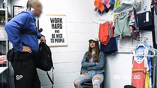 Lifter4k -lady officer Penny Barber assisted with mexican teen thief Serena Santos