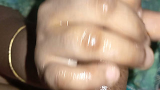GF Handjob my big cock and hardcore sex