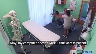 Patient Orgasms Cunt Juice On Desk 1 - Fake Hospital