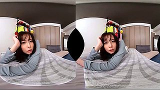Japanese teen in uniform sucks jerks POV cock