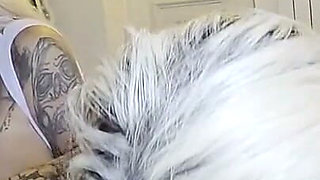 Bambiblacks and Huge Clit Bodybuilder Share Big Cocks