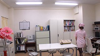 JAVHUB Big tit Japanese nurse sucks her patients