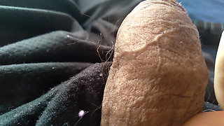 Man always thinks about hardcore sex when he looks at his amateur dick