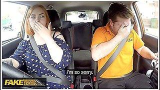 Harley Morgan And Ryan Ryder - Curvy Ginger Riding A Big Dick In A Car And Lets Him Cum In Her Mouth