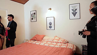 Threesome with Two Very Hot Latinas Wanting to Be Fucked and Fill Their Pussy with a Lot of Milk