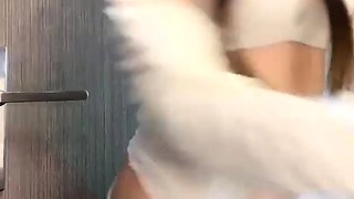 Amateur Webcam Cute Teen Plays Solo