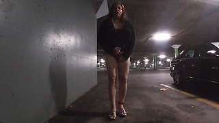 Dirty Mature CD playing in a Dirty parking lot in public almost caught
