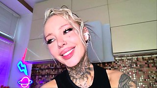 Pussy toying busty high heeled stunner solo pov masturbation