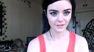 Busty brunette solo masturbation