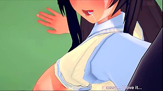 Ahegao, school, gigantic