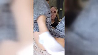 Blonde Big-Butt Milf Flaunts Her Pussy While Parting And Spreading Her Tight Ass In Flashing Te