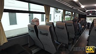 He gets lucky fucking her on the bus