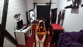 Dominant MILF Strap-on Pounds Gaping Submissive Asshole