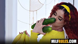 Lilibet Saunders Gives Babysitter Peter Fitzwell Rough Pounding Instead of Dry School Sex Ed