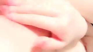 Amateur young teen solo masturbation on her livingroom