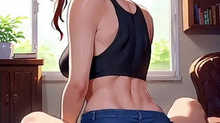 Hentai anime - without a condom because it feels richer