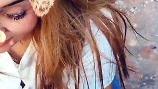 Blonde Latina Sucking Cock