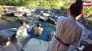 Busty Splash-ready to Watch This J-cup Cutie Play on a Hot Spring Date? Chapter-2