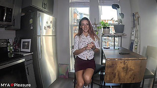 Mya Gym Interview with Flexing and Shirt Ripping