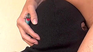 Camila Vegas in a Mask Gives a Submissive Blowjob and Drools