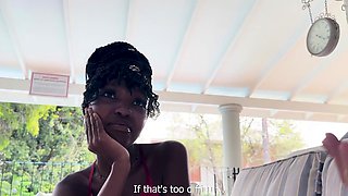 Her BF was blowing up her phone this 18YO EBONY