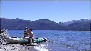 Horny Teen Couple Gets Caught Having Sex On Public Beach - Huge Cumshot Amateur