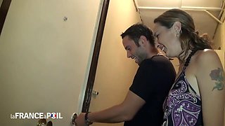 French Slut DPed by Three Cocks