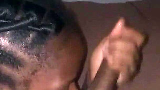 Sexy African Teen Maid Sneaks to My Room to Surprise with Very Suckulent Sloppy Blowjob After a Hard Days Work Real Homemade