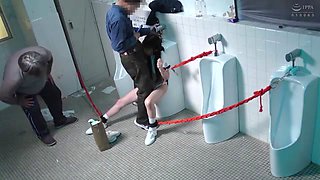 College Girls Only: Public Toilet Urinal Restraint Challenge with Strangers x1x5565E04B90C5356C09