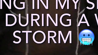 Winter Flash Fun in a Sheer Dress