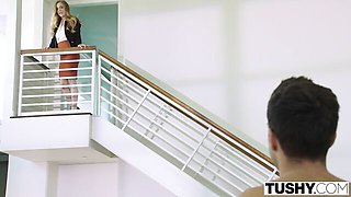 Exciting Addison Lee and Karla Kush at group scene