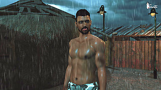 Sexy desi widow Meena fucked by her neighbor in the rain