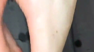Stepsister Gives Oily Footjob - Cum Soaked Toes - Foot Fetish