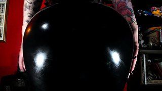 Ass and pussy toying sexy solo babe in close up masturbation