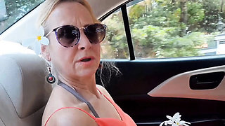 Blonde Mature Wife Gives Blowjob and Swallows Cum in Amateur Video