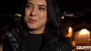 French babe Lena is taking on the cock deep in her mouth and her pussy.