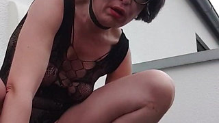 Glasdildo Play Outdoor