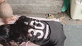 Hot Sex in the Backyard with Old Brooch