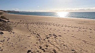 Outdoor Blowjob – I Helped My Cheating Wife Cum Under the Beach Towel